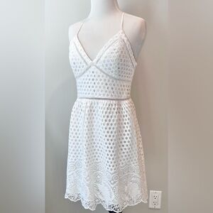 ABERCROMBIE & FITCH White Lace Dress Small